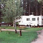 RV parked at Horse Thief Campground