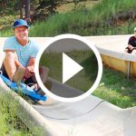 People on the Alpine slide