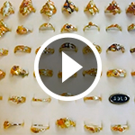Gold ring display